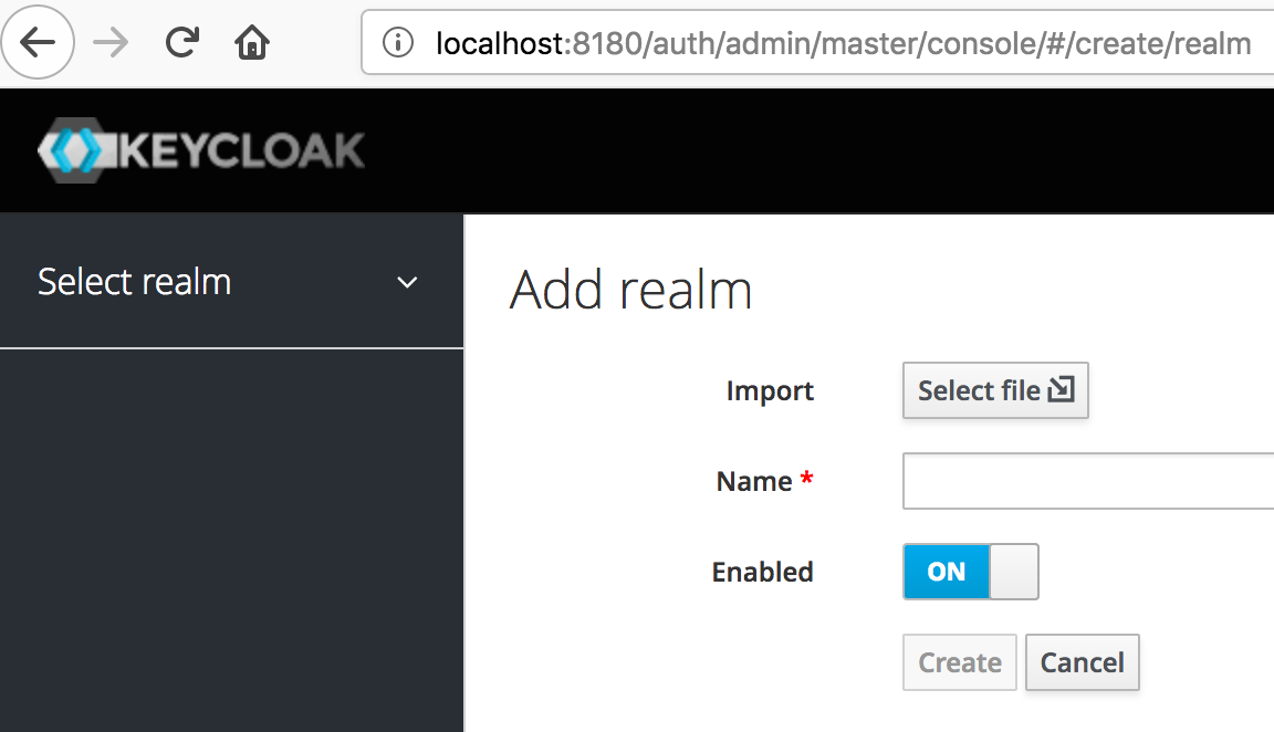 keycloak add realm select file